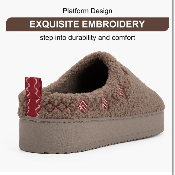 Memory foam platform slippers - Picture 5 of 6